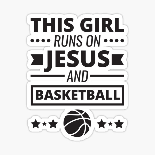 Basketball Shirt, Girls Basketball Gift, Runs on Jesus