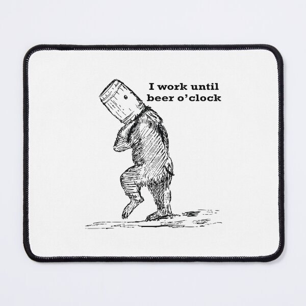 Item preview, I work until beer o'clock designed and sold by define design.