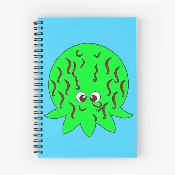 Item preview, Striped green cartoonish round octopus designed and sold by BrachiaST.