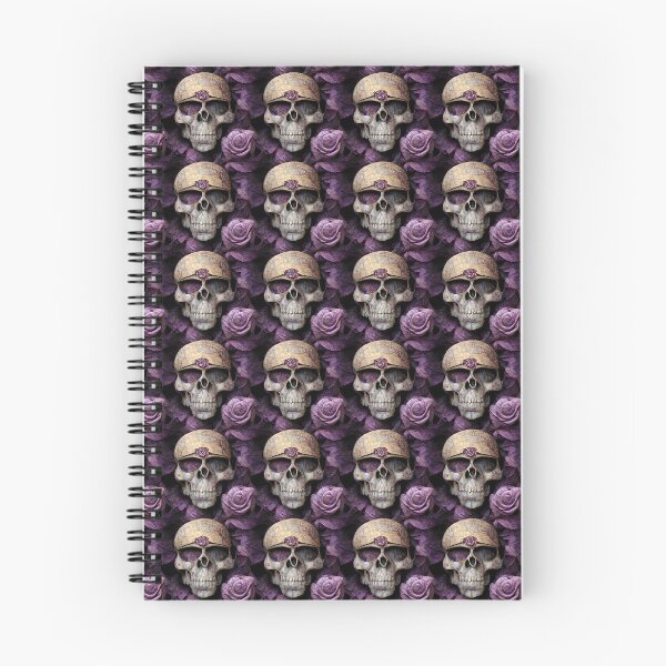 Item preview, Old skull, bleached skull with faded purple roses designed and sold by TreasuryOE.