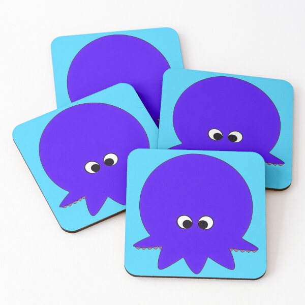 Item preview, Purple cartoonish round octopus I designed and sold by BrachiaST.