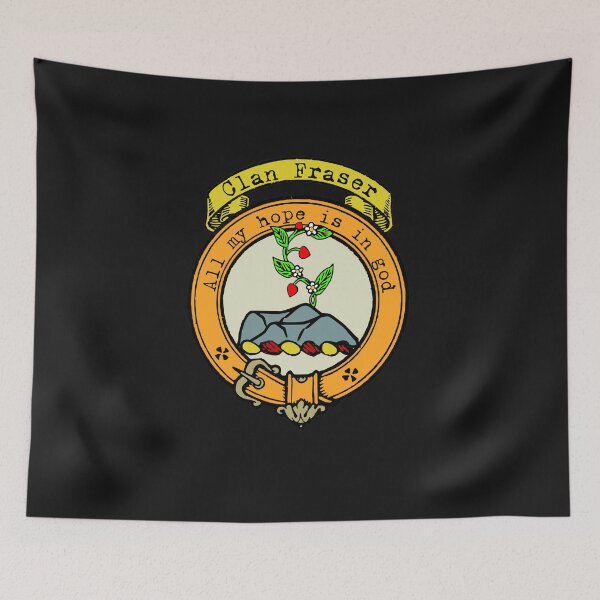 Artikelvorschau, Clan Fraser Wappen des schottischen Clan-Nachnamens entworfen und verkauft von BagTown Clans.