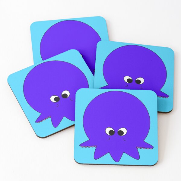 Item preview, Purple cartoonish round octopus III designed and sold by BrachiaST.