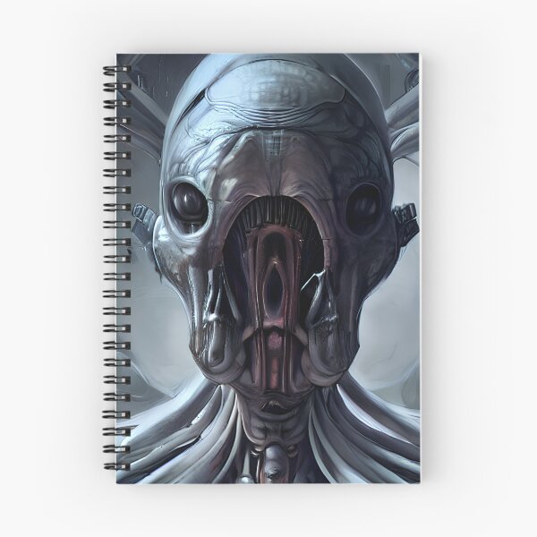 Item preview, 'Mainframe' Alien Head inspired by H. Giger by GizbarArts made with a.i. designed and sold by Ganzabara.