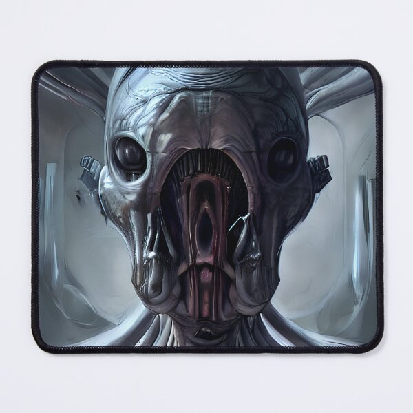 Item preview, 'Mainframe' Alien Head inspired by H. Giger by GizbarArts made with a.i. designed and sold by Ganzabara.