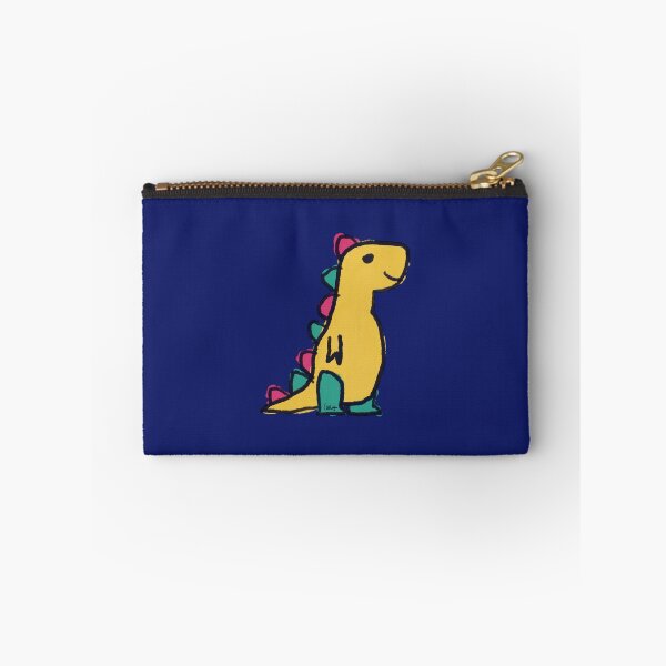 Item preview, Dino 1 (yellow green red, blue background) designed and sold by MentaLee.