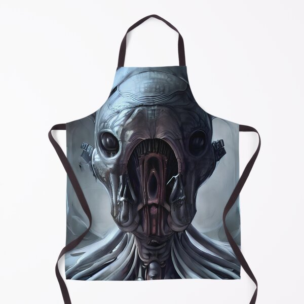 Item preview, 'Mainframe' Alien Head inspired by H. Giger by GizbarArts made with a.i. designed and sold by Ganzabara.