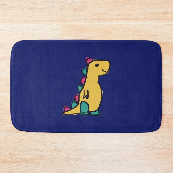 Item preview, Dino 1 (yellow green red, blue background) designed and sold by MentaLee.