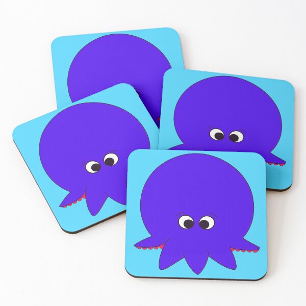 Item preview, Purple cartoonish round octopus IV designed and sold by BrachiaST.