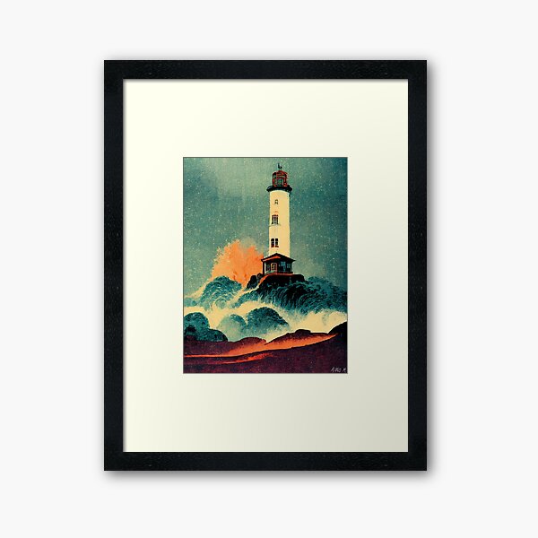 Item preview, Lighthouse vintage poster designed and sold by AlvaroMeurer.