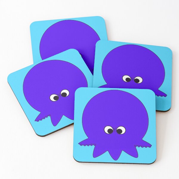 Item preview, Purple cartoonish round octopus V designed and sold by BrachiaST.
