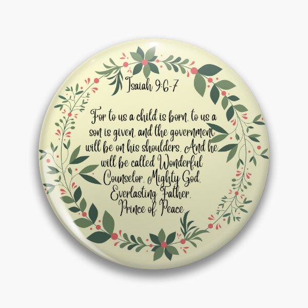 Item preview, For Unto Us a Child is Born - Bible Verse - Christian Christmas Design designed and sold by Ric1926.