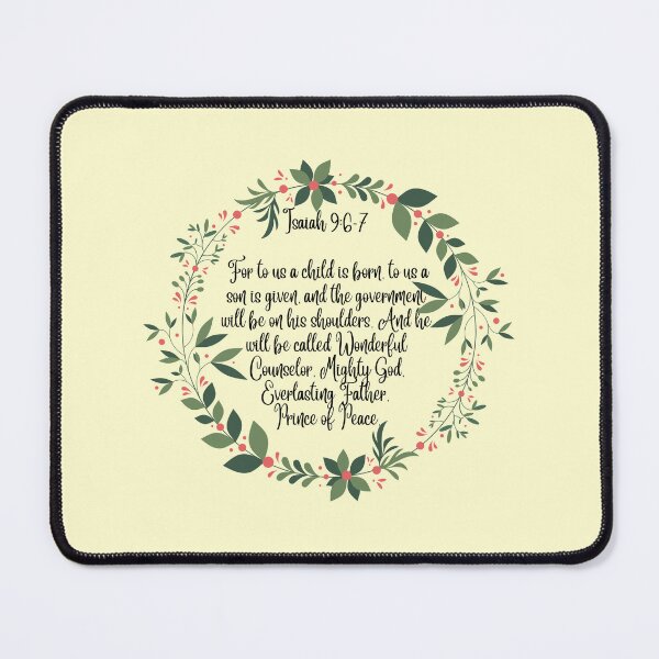 Item preview, For Unto Us a Child is Born - Bible Verse - Christian Christmas Design designed and sold by Ric1926.