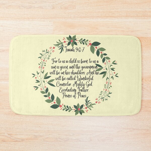 Item preview, For Unto Us a Child is Born - Bible Verse - Christian Christmas Design designed and sold by Ric1926.