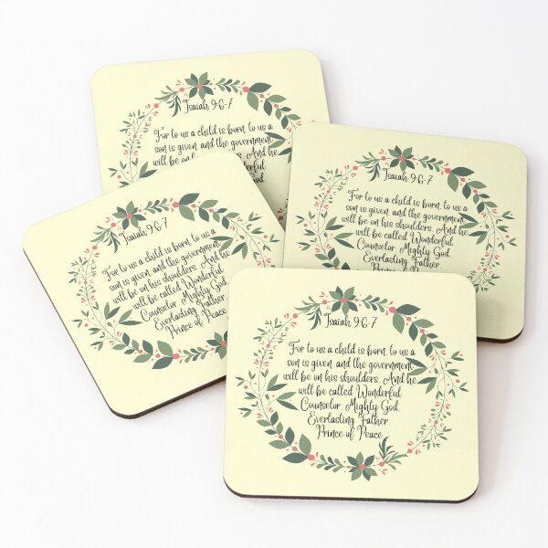 Item preview, For Unto Us a Child is Born - Bible Verse - Christian Christmas Design designed and sold by Ric1926.