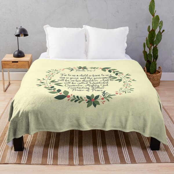 Item preview, For Unto Us a Child is Born - Bible Verse - Christian Christmas Design designed and sold by Ric1926.