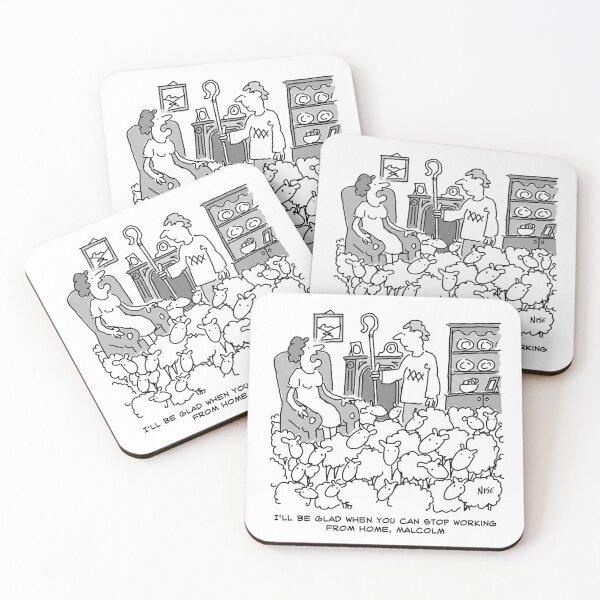 Item preview, Shepherd Working from Home with his Sheep designed and sold by NigelSutherland.