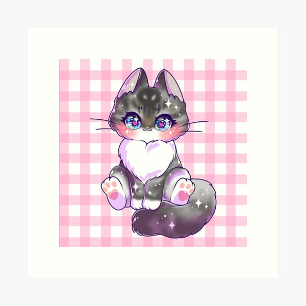 Cat Kawaii Chibi Magnet for Sale by AnyVuShop  Redbubble