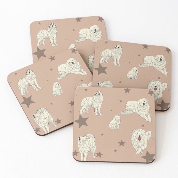 Item preview, Great Pyrenees Pattern Coffee designed and sold by Ashley Gagnon.