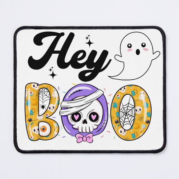 Item preview, Hey Boo Cute and Funny Halloween Skull designed and sold by PearlMoonGrapes.