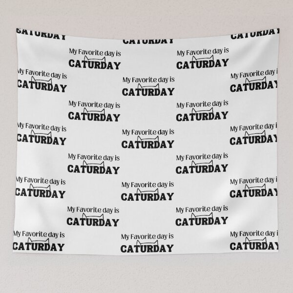 Item preview, Caturday is my favorite day of the week T-shirt  designed and sold by Nerdygirlteez.