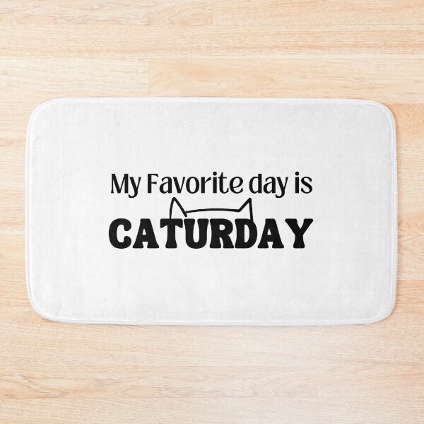 Item preview, Caturday is my favorite day of the week T-shirt  designed and sold by Nerdygirlteez.