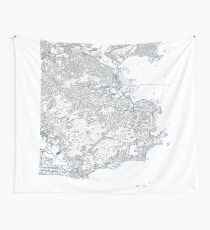 RIO DE JANEIRO map Wall Tapestry