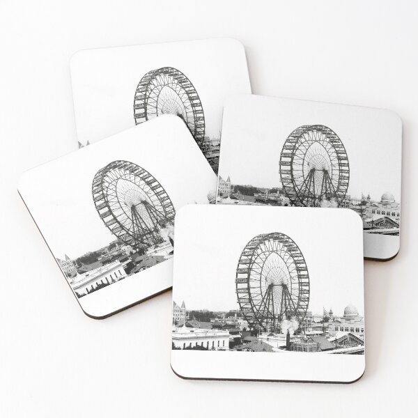 Artikelvorschau, Riesenrad auf der Chicago World Fair - World's First 1893 entworfen und verkauft von Daniel Hagerman.