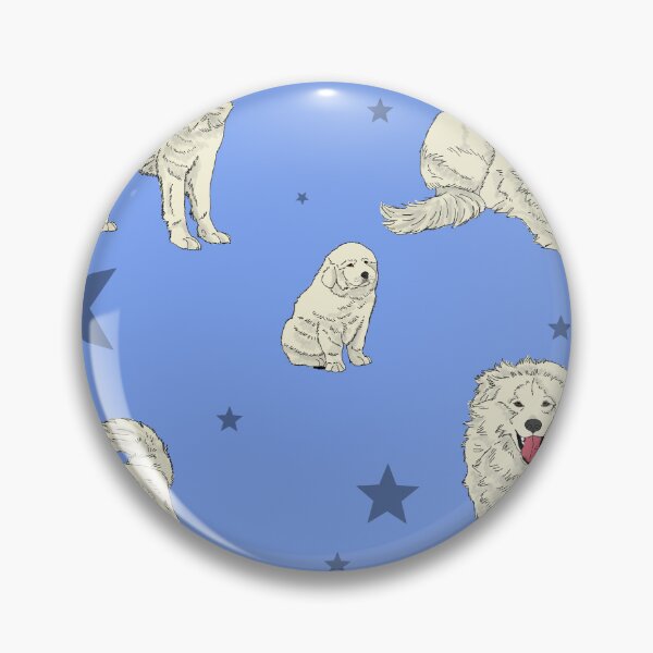 Item preview, Great Pyrenees Pattern Blue designed and sold by Ashley Gagnon.