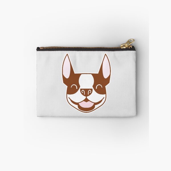 Artikelvorschau, Lächelndes Boston Terrier Gesicht in Robben- und Weißtönen - Cartoon Boston Silhouette - Seal Boston Terrier - Red Boston TerrierSmooshface United - Boston Terrier Geschenk entworfen und verkauft von smooshfaceutd.