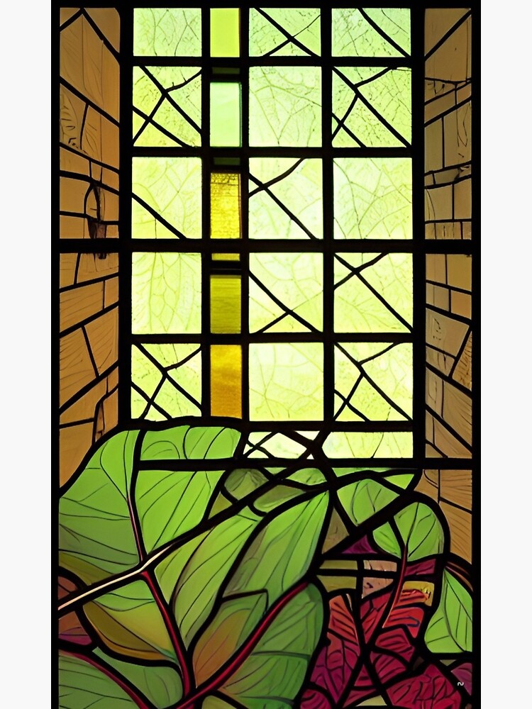 " Stained Glass Garden Holly" Poster for Sale by AstraLowelle Redbubble