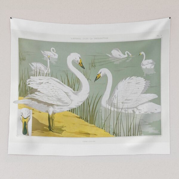 Item preview, Vintage Swan Illustration  designed and sold by artemisxluna89.