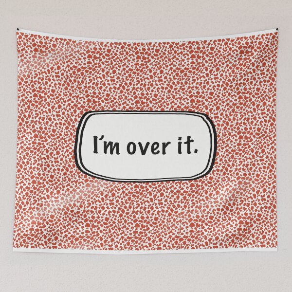 Item preview, I'M OVER IT composition marbling agate pattern designed and sold by tristinrose.