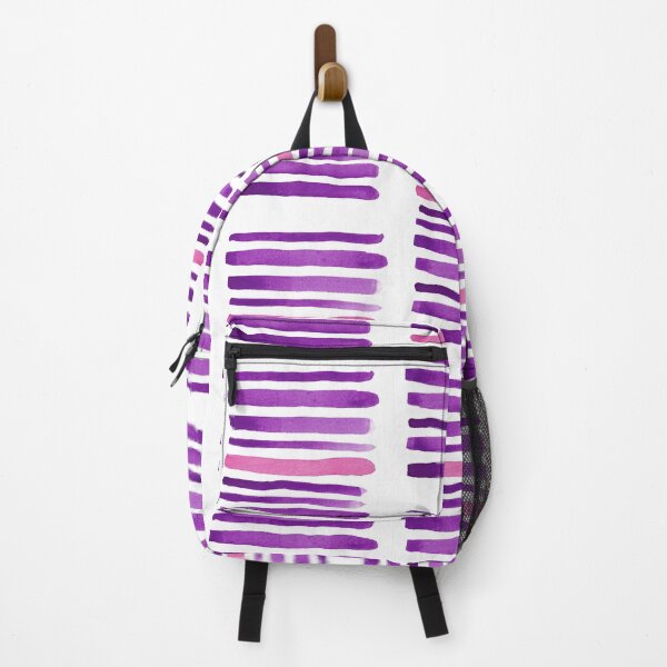 Item preview, Contemporary Purple Watercolor Stripes - Abstract Art designed and sold by Courtney Matulewicz.
