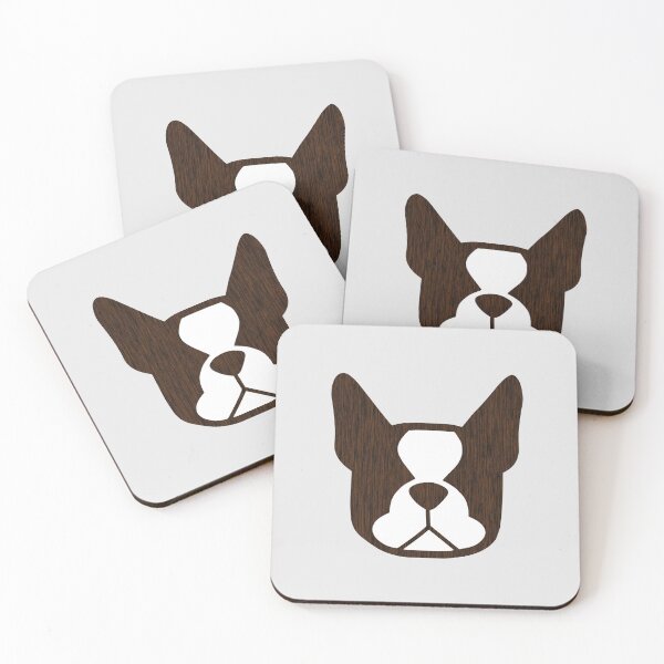 Item preview, Boston Terrier - Brindle Boston Terriers, Black and white Bostons, Brown + white Boston Terriers, and seal Bosties designed and sold by smooshfaceutd.