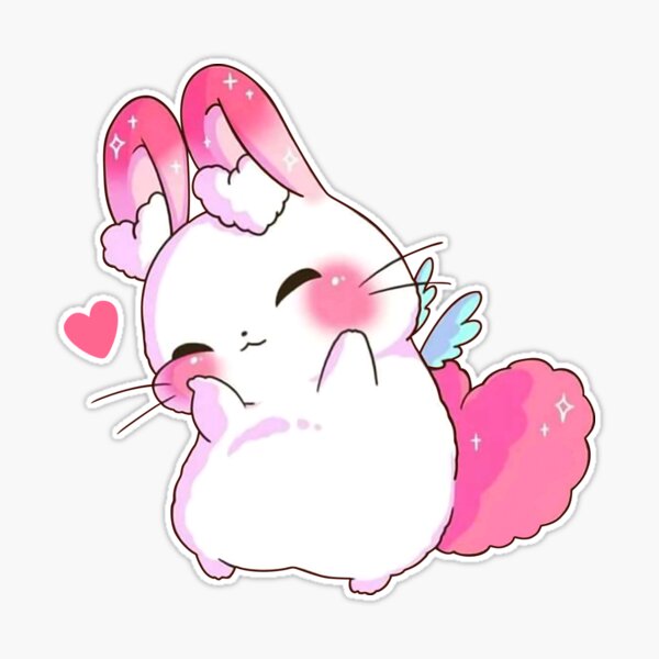 Bunny chibi kawaii Pin for Sale by AnyVuShop