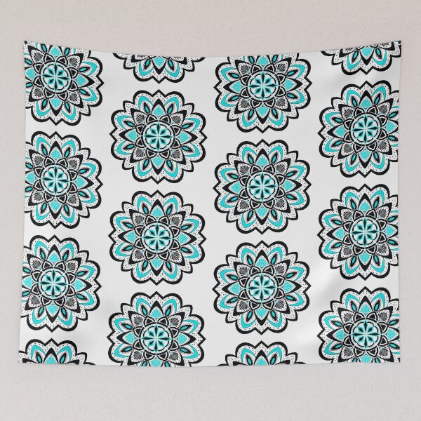 Item preview, Aqua Dot Mandala designed and sold by Darlyssa Designs .