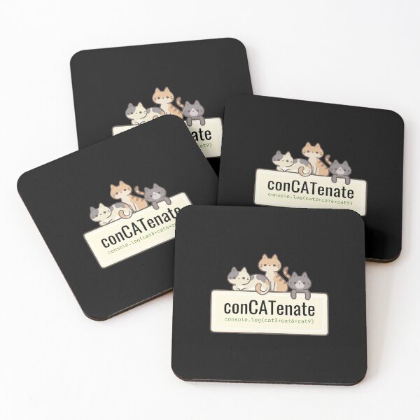 Item preview, conCATenate sticker | Funny coding stickers | Cat Coding Stickers designed and sold by VenomKage.
