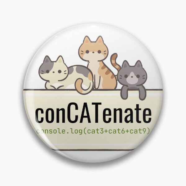 Item preview, conCATenate sticker | Funny coding stickers | Cat Coding Stickers designed and sold by VenomKage.