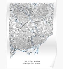 TORONTO MAP Poster