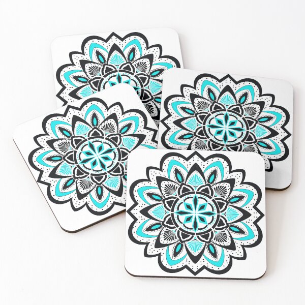 Item preview, Aqua Dot Mandala designed and sold by Darlyssa Designs .