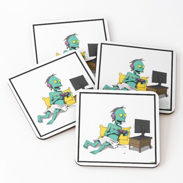 Item preview, zombie gamers | gamer drawing | gamer draw | Zombie gamer drawing designed and sold by cutenevil.