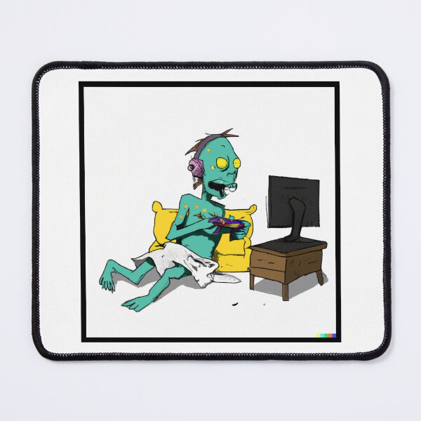 Item preview, zombie gamers | gamer drawing | gamer draw | Zombie gamer drawing designed and sold by cutenevil.