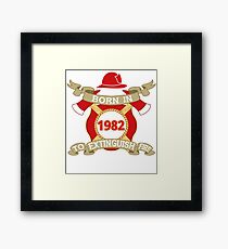 Born 1982 Fire Feuerwehr Framed Print