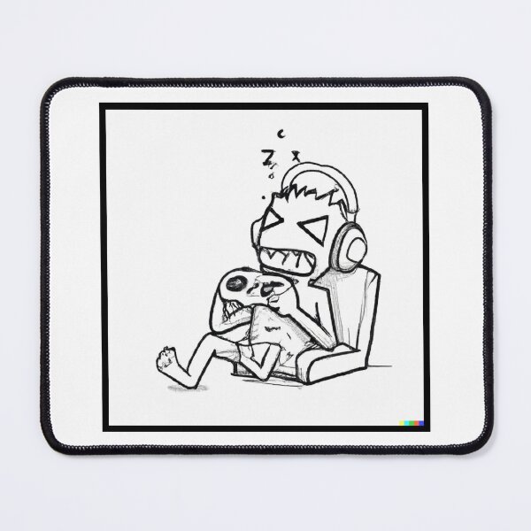 Item preview, zombie gamers | gamer drawing | gamer draw | Zombie gamer drawing designed and sold by cutenevil.