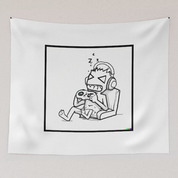 Item preview, zombie gamers | gamer drawing | gamer draw | Zombie gamer drawing designed and sold by cutenevil.