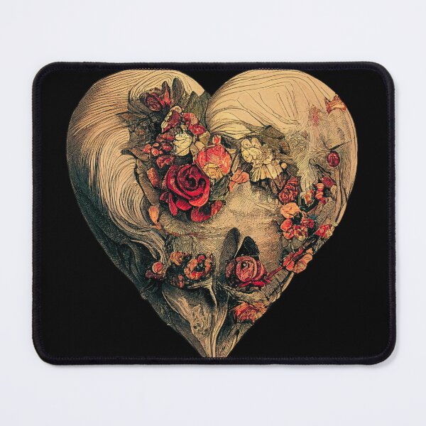 Item preview, Antique Floral Heart designed and sold by abhaley.