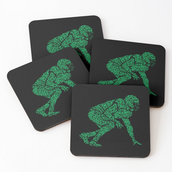 Item preview, American Football Player Polka Dots Graphic Design in Green designed and sold by Khalmer ⭐⭐⭐⭐⭐.