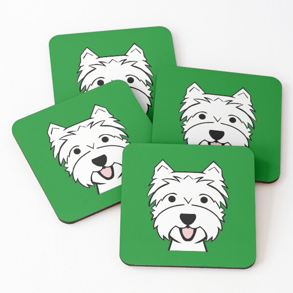Item preview, West Highland Terrier - Westies - Westie perros - verde designed and sold by smooshfaceutd.