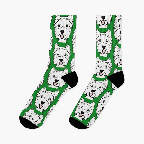 Item preview, West Highland Terrier - Westies - Westie dogs - green designed and sold by smooshfaceutd.